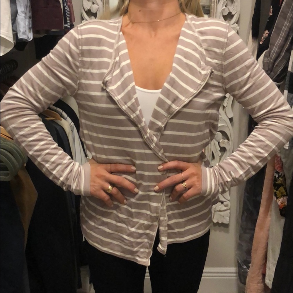 A Bordeaux cardigan sold at Anthropology.